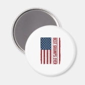 Bester Opa ever patriotisches Flaggenvektor-Design Magnet (Vorderseite/Rückseite)