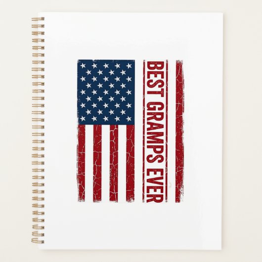Bester Opa ever patriotisches Flaggenvektor-Design Planer (Vorderseite)