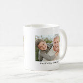 Bester Opa Ever Personalisiertes Vollfoto-Geschenk Kaffeetasse (VorderseiteRechts)