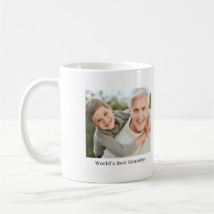 Bester Opa Ever Personalisiertes Vollfoto-Geschenk Kaffeetasse