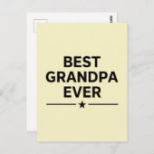Bester Opa ever Postkarte (Vorne/Hinten)