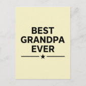 Bester Opa ever Postkarte (Vorderseite)
