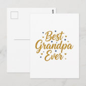 Bester Opa ever Postkarte (Vorne/Hinten)