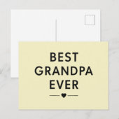 Bester Opa ever  Postkarte (Vorne/Hinten)