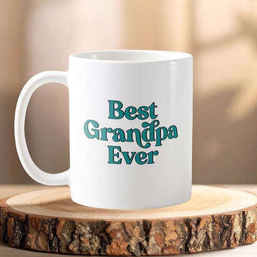 Bester Opa Ever Retro Zitat Vatertag Kaffeetasse