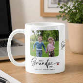 Bester Opa Ever Schrift 1 oder 2 Fotos Kaffeetasse