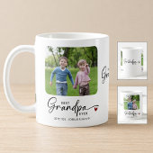 Bester Opa Ever Schrift 1 oder 2 Fotos Kaffeetasse