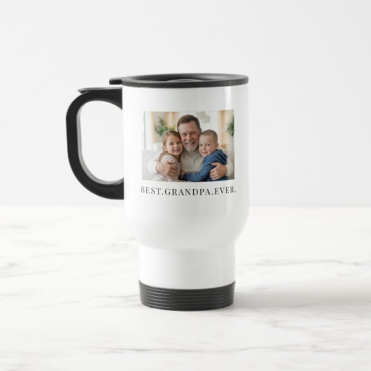 Bester Opa Ever Vatertag Geschenk Foto Reisebecher (Links)