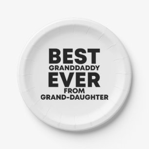 Bester Opa ever von Enkelin Pappteller