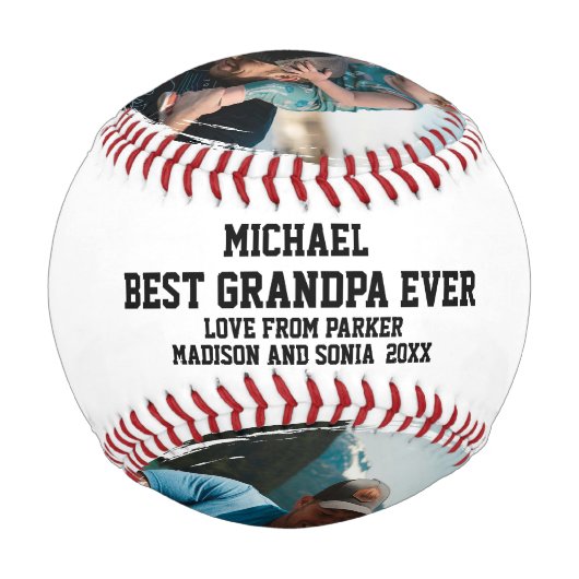Bester Opa ever zum Vatertag Baseball (Vorderseite)