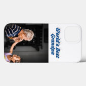 Bester Opa Foto Meer Blau Text Case-Mate iPhone Hülle (Rückseite (Horizontal))