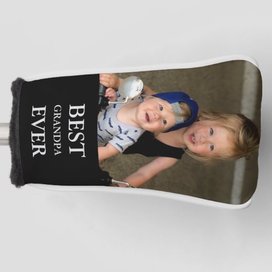 Bester Opa-Foto-Putter Golf Headcover (Vorderseite)