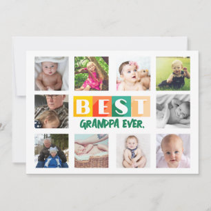 BESTER OPA Fotocollage Individuell Anpassbar Feiertagskarte