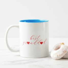 Bester Opa, Geschenk für Großvater, Modern  Zweifarbige Tasse