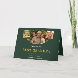 Bester Opa Großvater Gruß 3 Foto Feiertagskarte