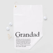 Bester Opa, Großvater, je Definition Golfhandtuch (Insitu)