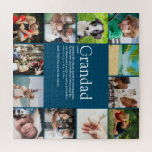 Bester Opa, Großvater, Papa Definition 12 Foto Puzzle (Horizontal)