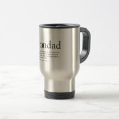 Bester Opa, Großvater, Papa je Definition Reisebecher (VorderseiteRechts)