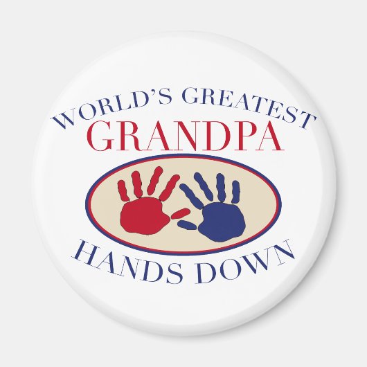 Bester Opa, Hands Down Magnet (Vorne)