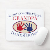 Bester Opa, Hands Down Mousepad (Mit Mouse)