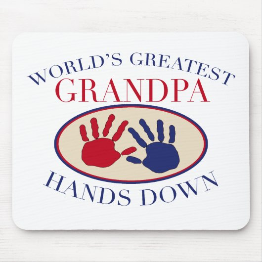 Bester Opa, Hands Down Mousepad (Vorne)