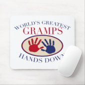 Bester Opa, Hands Down Mousepad (Mit Mouse)
