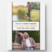 Bester Opa im Personalisierten 2-Foto des Universu Fotoplatte (Vorderseite)