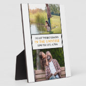 Bester Opa im Personalisierten 2-Foto des Universu Fotoplatte (Seite)