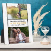 Bester Opa im Personalisierten 2-Foto des Universu Fotoplatte (Seite)