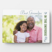 Bester Opa im Universum-Foto Fotoplatte (Vorderseite)