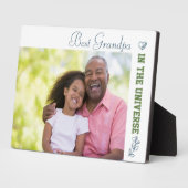 Bester Opa im Universum-Foto Fotoplatte (Seite)