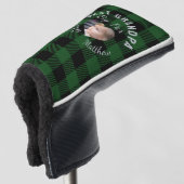 Bester Opa, individuelles Kinderfoto, grüner Buffa Golf Headcover (3/4 Vorderseite)