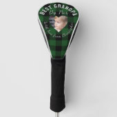 Bester Opa Individuelles Kinderfoto Grünes Büffel- Golf Headcover (Vorderseite)