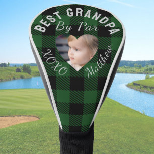 Bester Opa Individuelles Kinderfoto Grünes Büffel- Golf Headcover