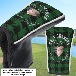 Bester Opa Individuelles Kinderfoto Grünes Büffel- Golf Headcover