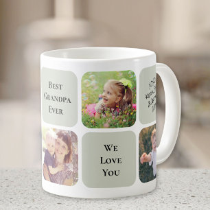 Bester Opa je 5 Foto Kaffeetasse