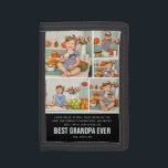 Bester Opa je| Farbblock - Fotocollage Tri-fold Geldbeutel<br><div class="desc">Moderne, zweifarbige Block 5 Foto Collage. Alle Farbarten können geändert werden. Mit "Best Opa Ever" und Raum für individuelle Nachrichten, Namen und/oder Jahr. Das sind Geschenke des Vaters, die für jeden Papa perfekt sind. Ein Geschenk, das er ein Leben lang schätze! Kann für jeden Moniker angepasst werden - Papa, Pépé,...</div>