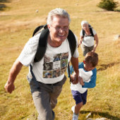 Bester Opa je Foto Collage benutzerdefinierte Text T-Shirt