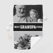 Bester Opa je Foto Weihnachtsfeiertag Golfhandtuch (Insitu)