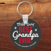 Bester Opa je Individuelle Name Schlüsselanhänger (Vorderseite)