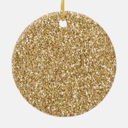 Bester Opa je Personalisiert Gold Glitzer Keramik Ornament (Hinten)