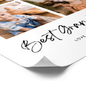 Bester Opa je vier Foto Poster (Ecke)