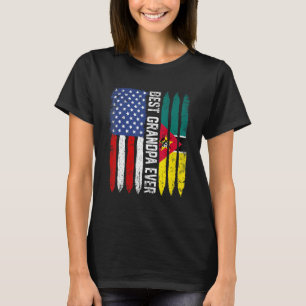 Bester Opa je wir Mosambik Flag Vatertag T-Shirt