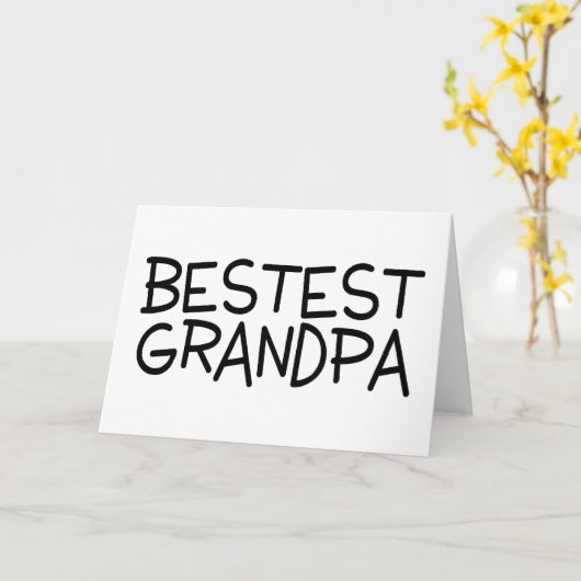 Bester Opa Karte (Gelbe Blume)