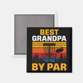 Bester Opa laut Par Disc Golf Spieler  Magnet (Vorderseite/Rückseite)