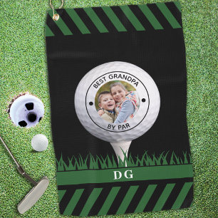 Bester Opa Mit Foto Personalisiert Golfhandtuch