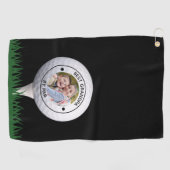 Bester Opa nach Par 1 Foto Golfhandtuch (Horizontal)