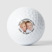 Bester Opa nach Par Foto Golfball (Vorderseite)