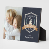 Bester Opa nach Par | Golf Opa Foto Fotoplatte (Seite)