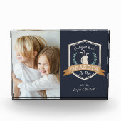 Bester Opa nach Par | Golf Opa Fotoblock (Vorderseite)